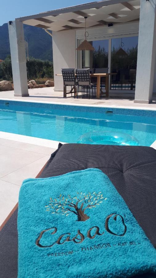 Casa O' - Moderne Villa Mit Grosser Terrasse Und Privatem Swimmingpool Skala Potamia  Exterior foto